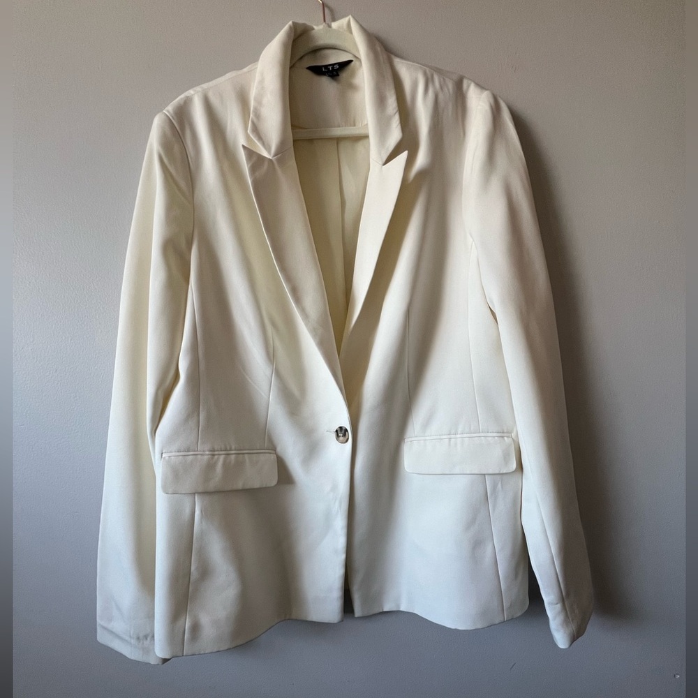 Long Tall Sally Cream Blazer